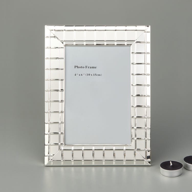 Evidea Arow Metal Çizgili Fotoğraf Çerçevesi - Silver - 10x15 cm ürün görseli