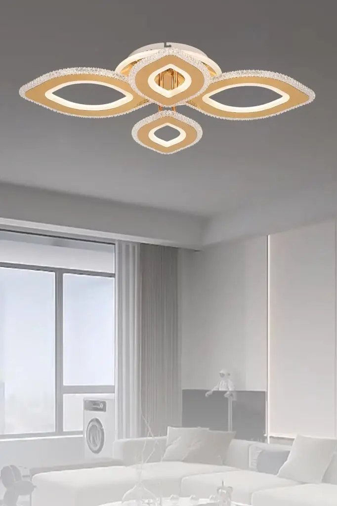 Eray Aydınlatma Eray Aydınlatma 008-4 Sarı Dimmer Kumandalı Led Avize ürün görseli