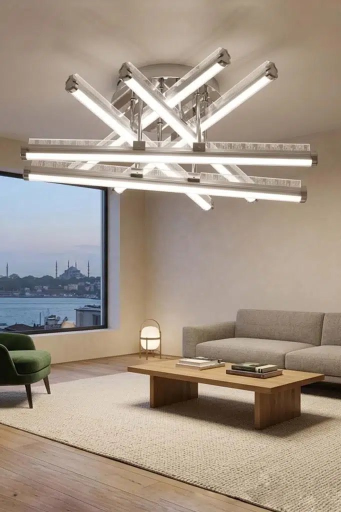 Eray Aydınlatma Eray Aydınlatma 101-6 Lı Krom Led Salon Avize ürün görseli