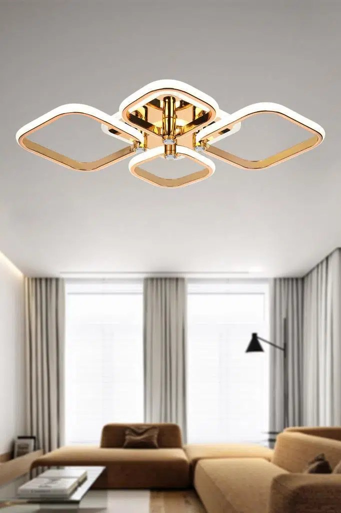 Eray Aydınlatma Eray Aydınlatma 2010-4 Sarı Dimmer Kumandalı Led Avize ürün görseli
