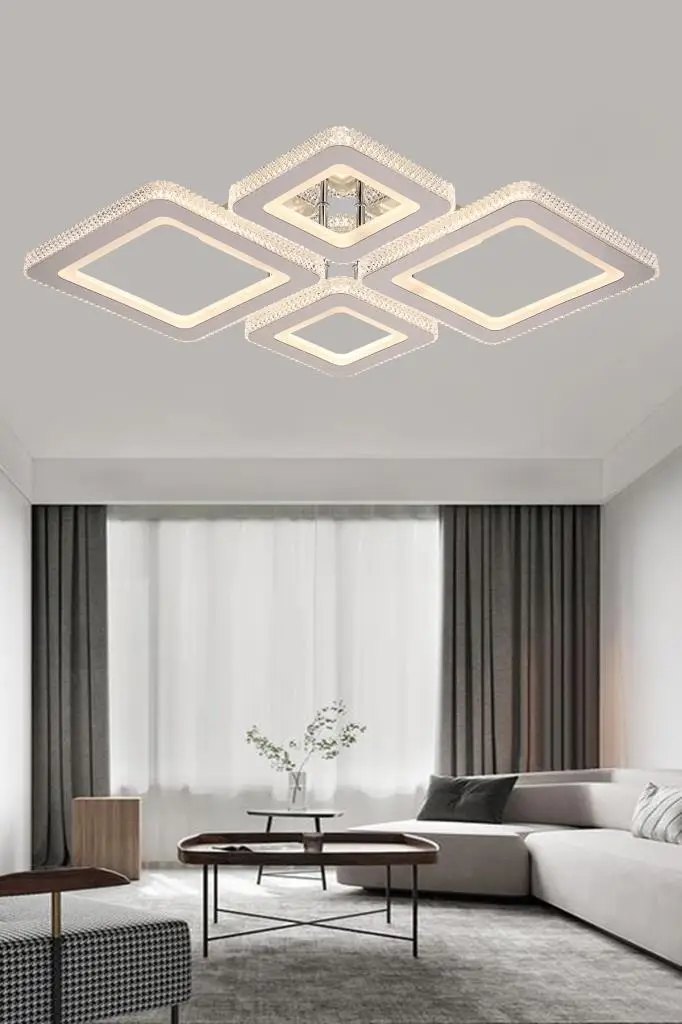 Eray Aydınlatma Eray Aydınlatma 2021-4 Krom Dimmer Kumandalı Led Avize ürün görseli