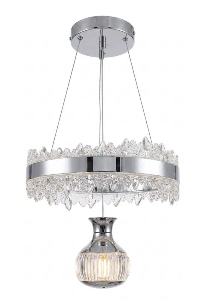 Eray Aydınlatma Eray Aydınlatma 6013-300 Tek Toplu Krom Led Avize ürün görseli