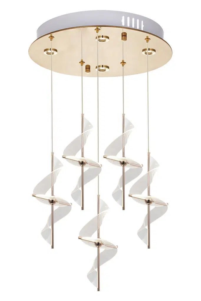 Eray Aydınlatma Eray Aydınlatma 8270-4+1 Sarkıt Gold Led Avize ürün görseli