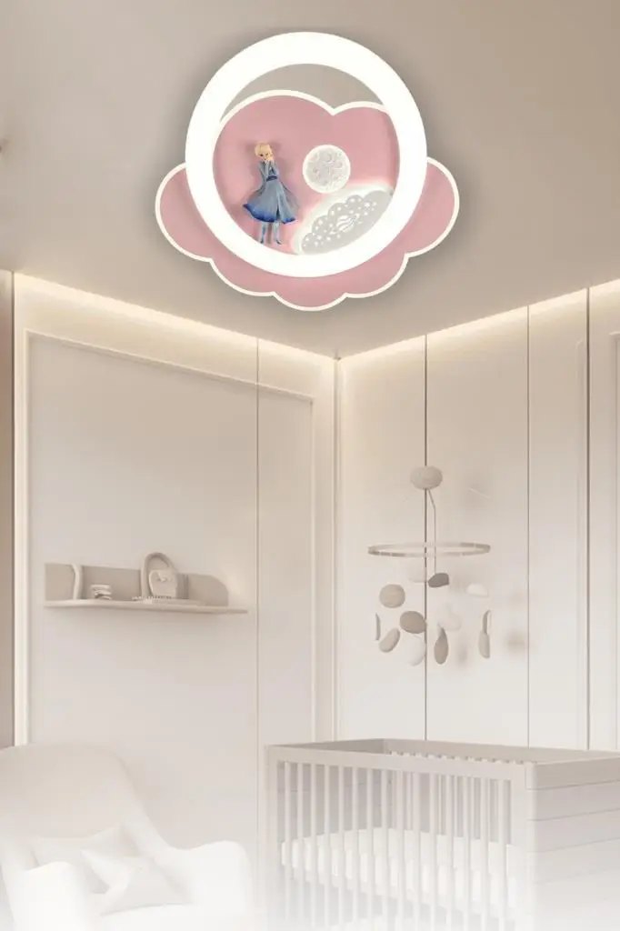 Eray Aydınlatma Eray Aydınlatma 8823-5 Plofonyer Led 3 Renk Çocuk Pembe Avize ürün görseli