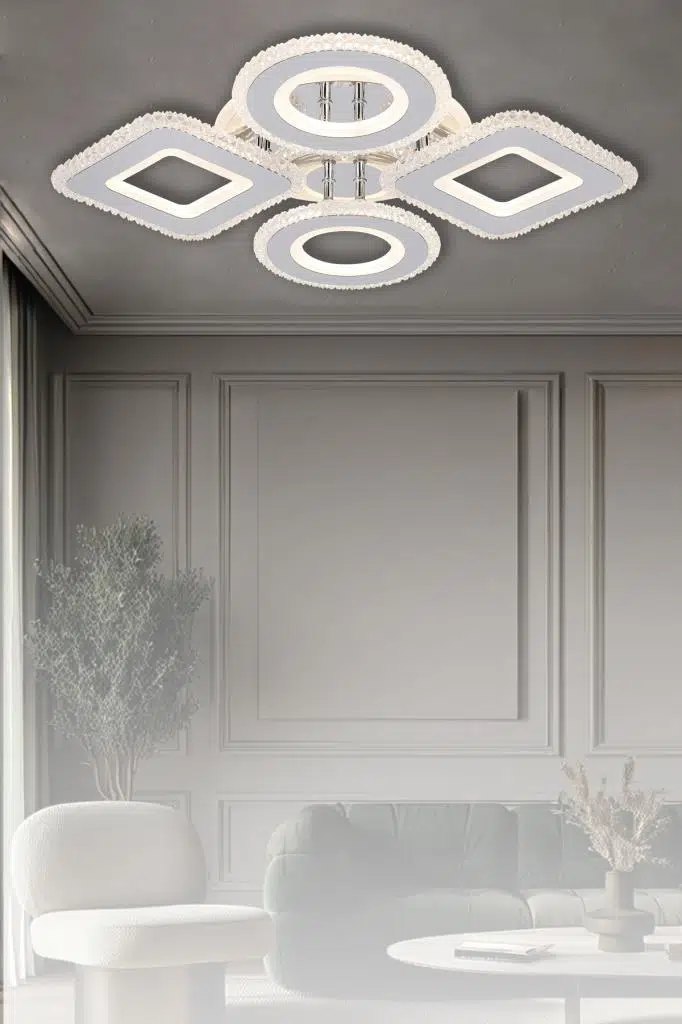 Eray Aydınlatma Eray Aydınlatma S008-4 Gold Kumandalı Led Avize ürün görseli