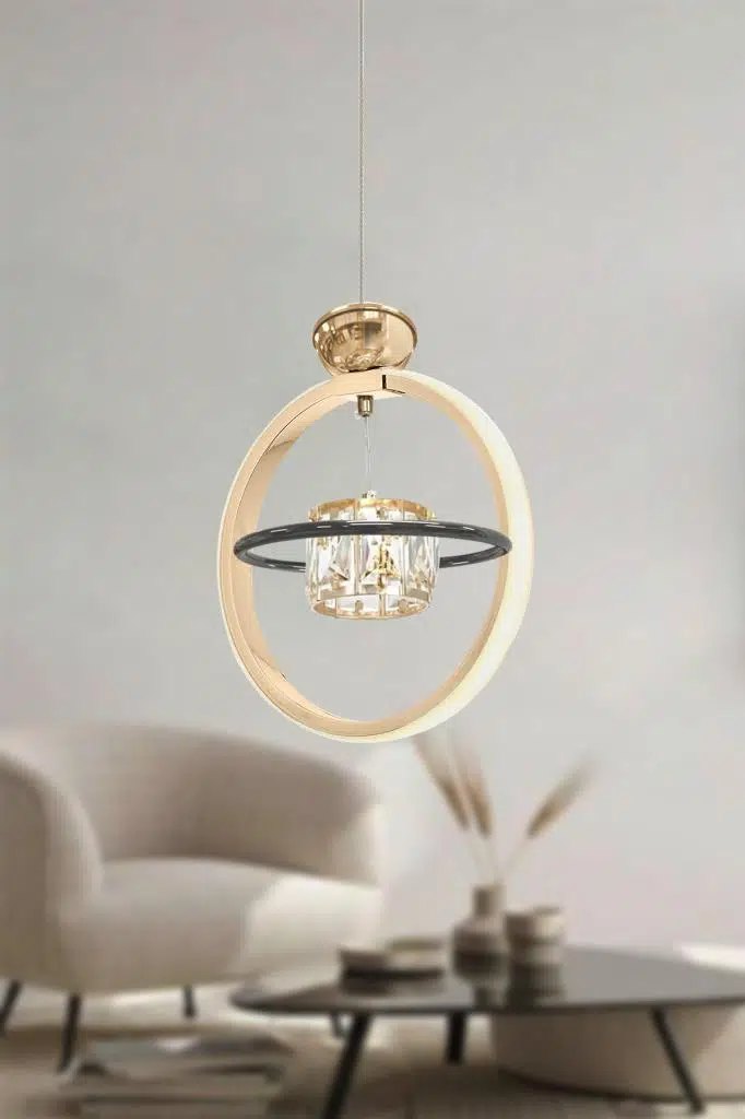 Eray Aydınlatma Eray Aydınlatma SL001 Gold Taşlı Led Avize ürün görseli