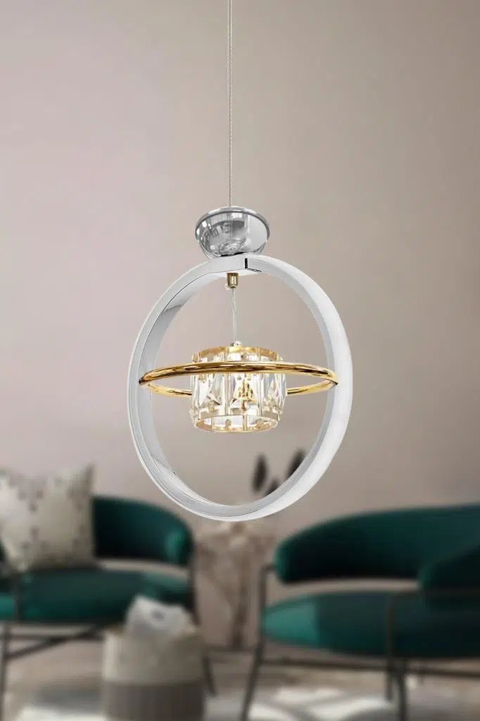 Eray Aydınlatma Eray Aydınlatma SL001 Krom Taşlı Led Avize ürün görseli