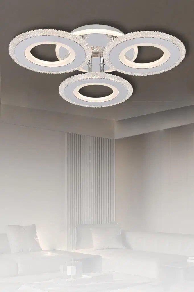 Eray Aydınlatma Eray Aydınlatma T001-3 Krom Kumandalı Led Avize ürün görseli