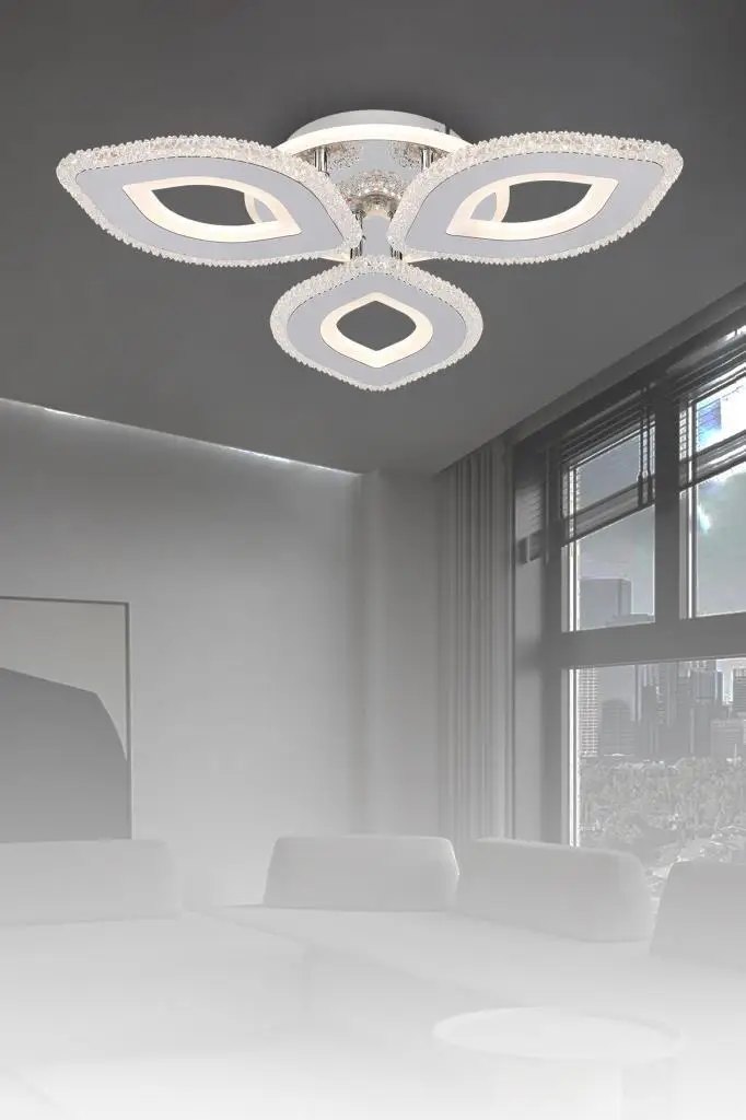 Eray Aydınlatma Eray Aydınlatma T008-3 Krom Kumandalı Led Avize ürün görseli