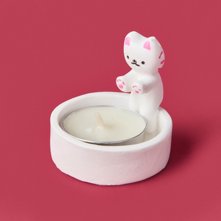 Evidea Evidea Deco Cat Mumluk - Beyaz - 5 cm ürün görseli