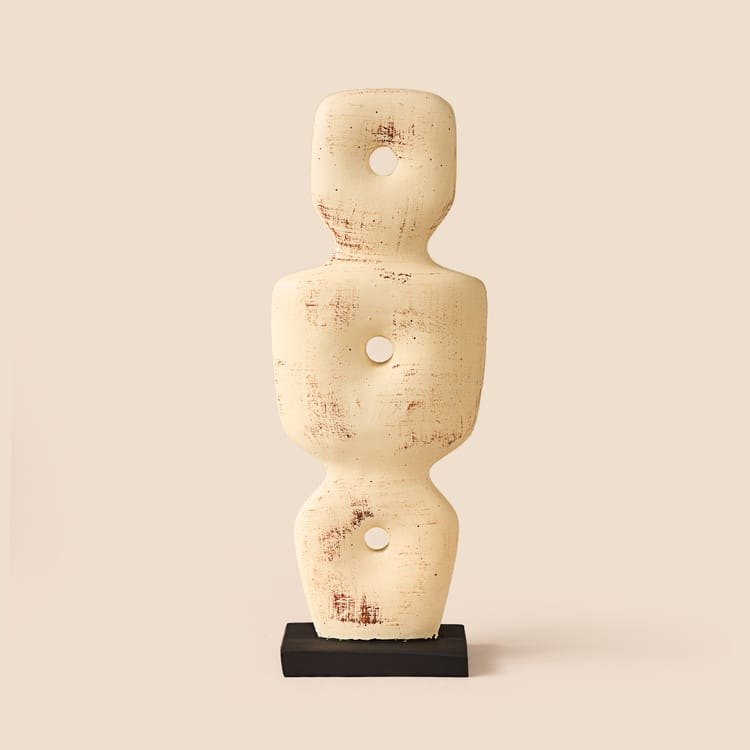 Evidea Evidea Deco Eskitme İskandinav Dekor - Bej - 36 cm ürün görseli