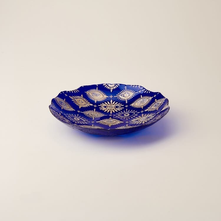 Evidea Evidea Deco Tılsım Dekoratif Tabak - Lacivert - 30 cm ürün görseli