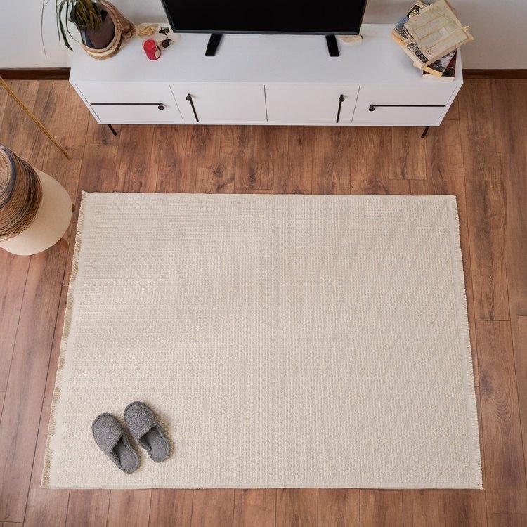 Evidea Evidea Soft Punkt Rutenna Halı - Ekru - 120x180 cm ürün görseli