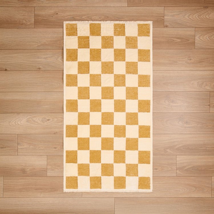 Evidea Evidea Soft Skard Dekoratif Halı - Hardal - 80x150 cm ürün görseli