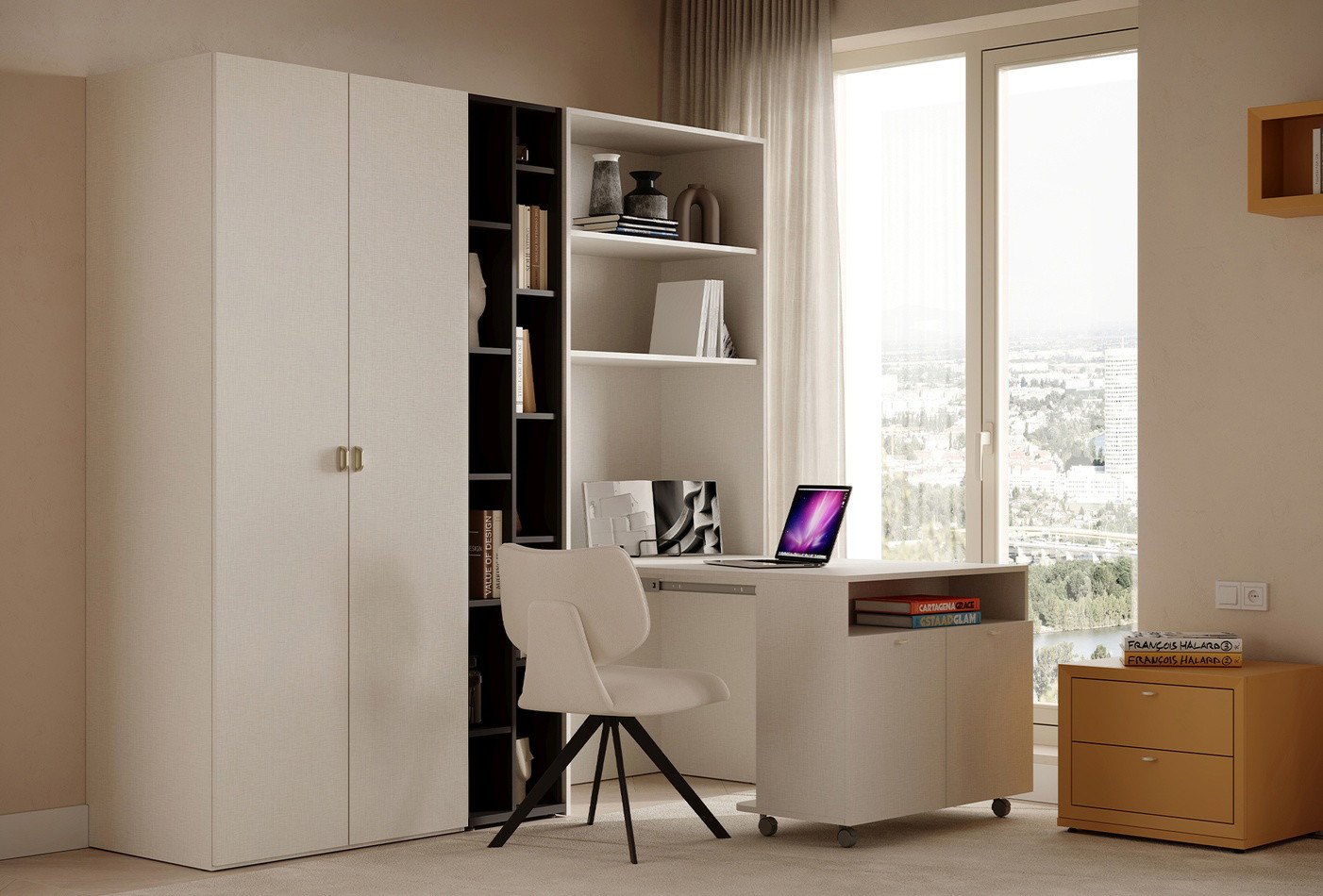 Enza Home Fit & Flex 2 Kapaklı Dolap, 90x217 cm (GxY) ürün görseli