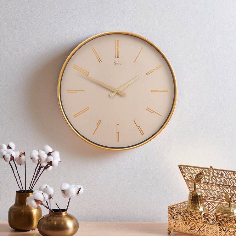 Evidea Galaxy Exclusive Duvar Saati - Gold - 41 cm ürün görseli