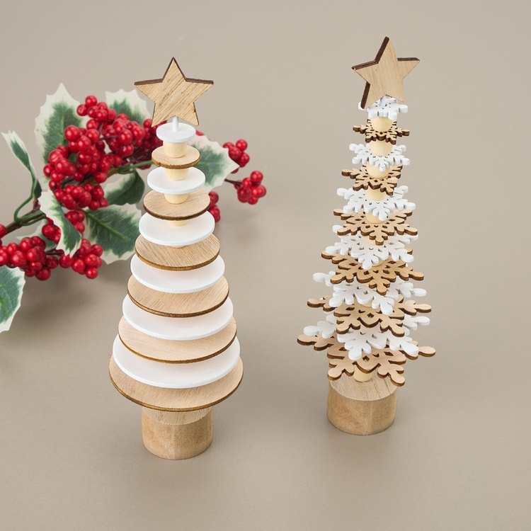 Evidea KPM Ahşap Çam Ağacı - Asorti - 7,5x25 cm ürün görseli